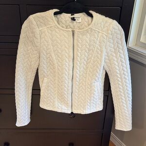 H&M Cream Quilted Blazer